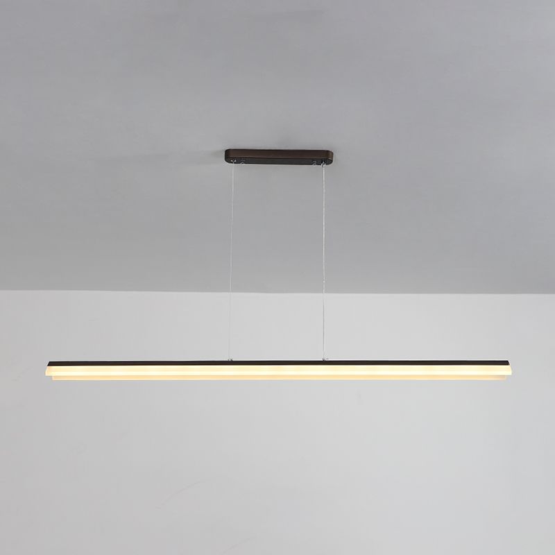 Lineair eiland hanglamp modern metalen metalen licht hanglampje