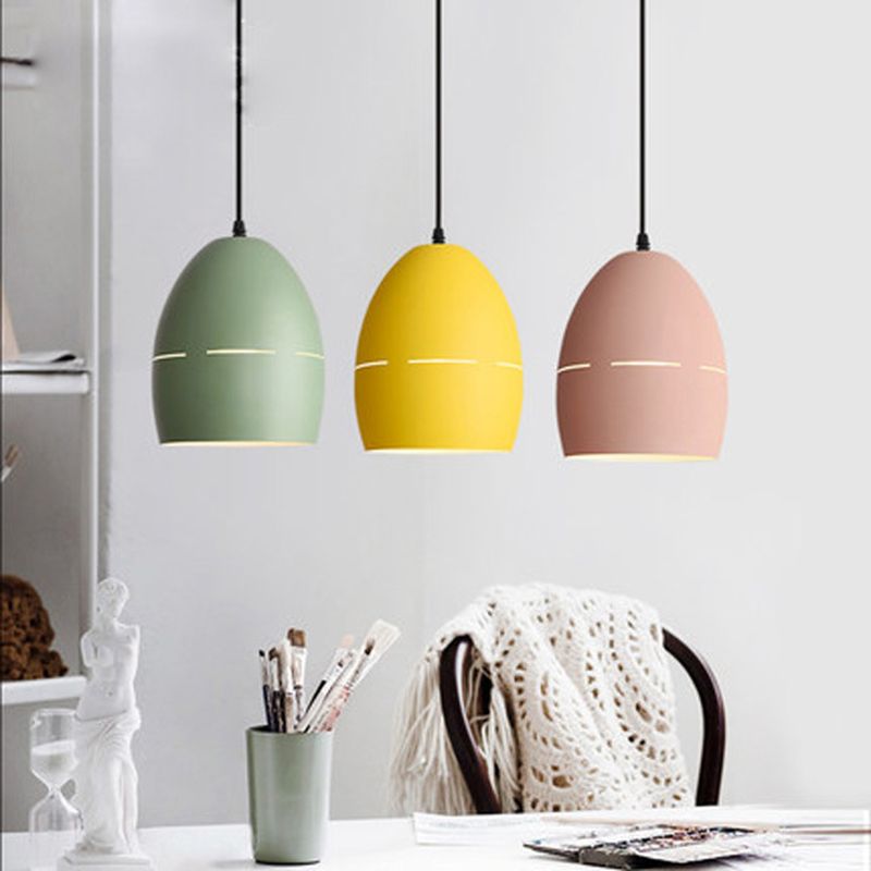 Luminaire de lampe à chute en forme de dôme multicolore