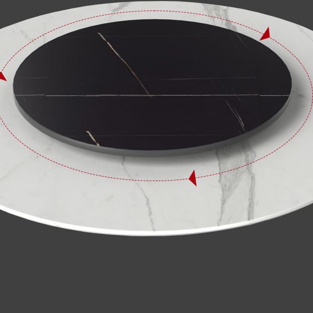 Modern 1/2/5/7 Pieces Dining Set Round Stone Dining Table for Dining Room