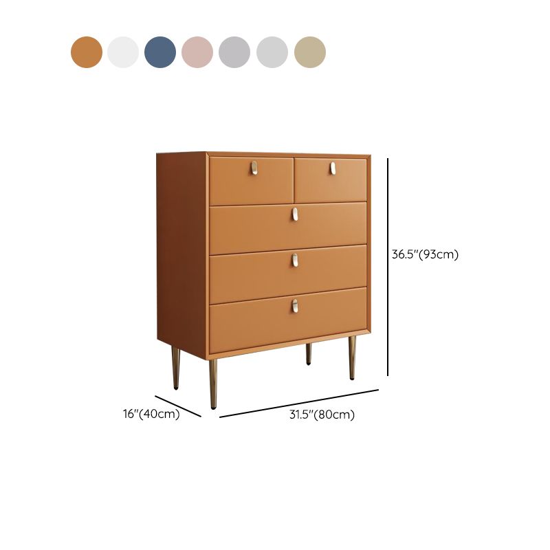 Classic Glam Storage Chest Stone Dresser with 5/6/7 Drawers , 15.6 Inch Width