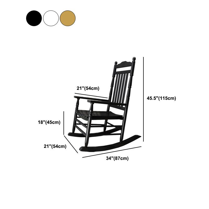 Solid Wood Rocking Chair Contemporary Rocker Chair for Living Room