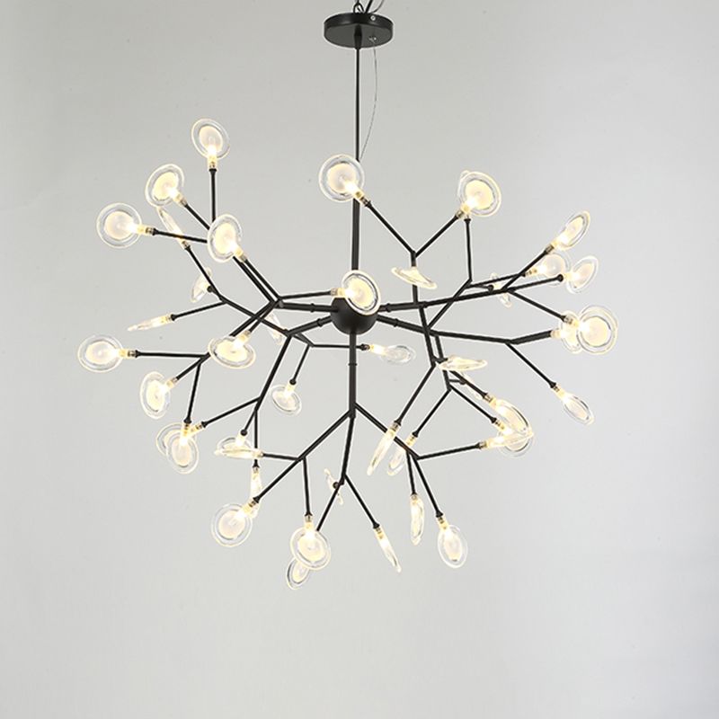Sputnik Firefly LED Suspension Light Minimalist Acrylic Bedroom Chandelier Lighting