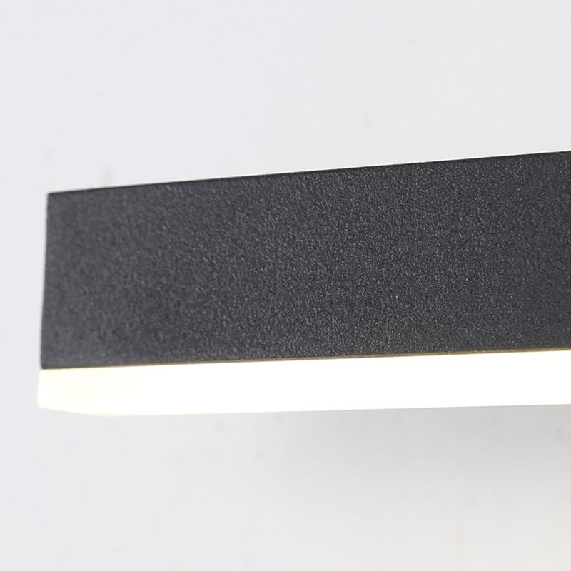 Lámpara de pared de pared LED creativa moderna Lámpara de pared giratoria rectangular de hierro giratorio con sombra acrílica