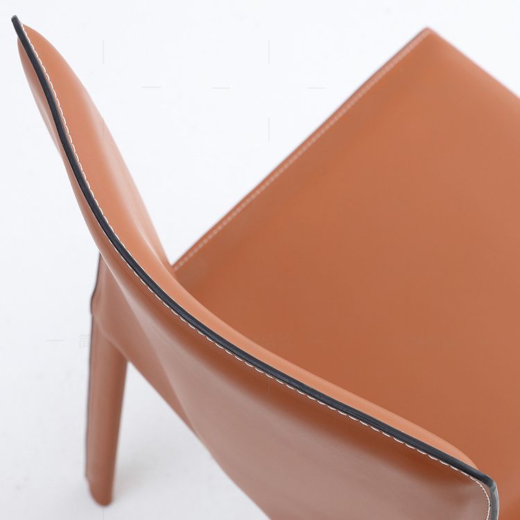 Faux Leather Kitchen Dining Chairs Upholstered Side Chairs with Metal Base