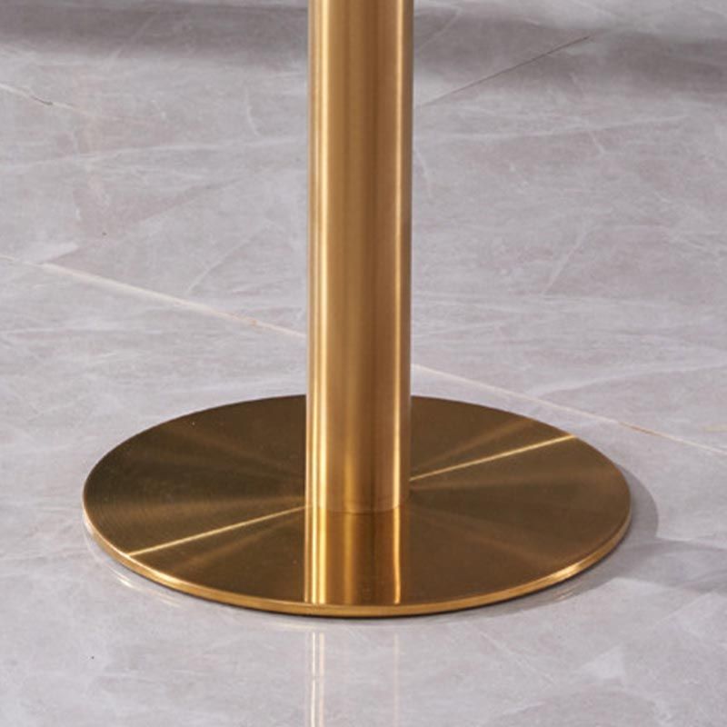 Glam Dining Set Stone 1/3/4 Pieces Dining Round Furniture for Home