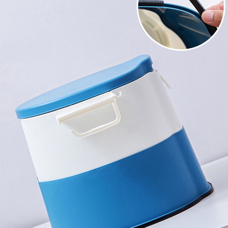 Modern Flush Toilet Plastic Round Floor Mount Toilet Bowl for Bathroom