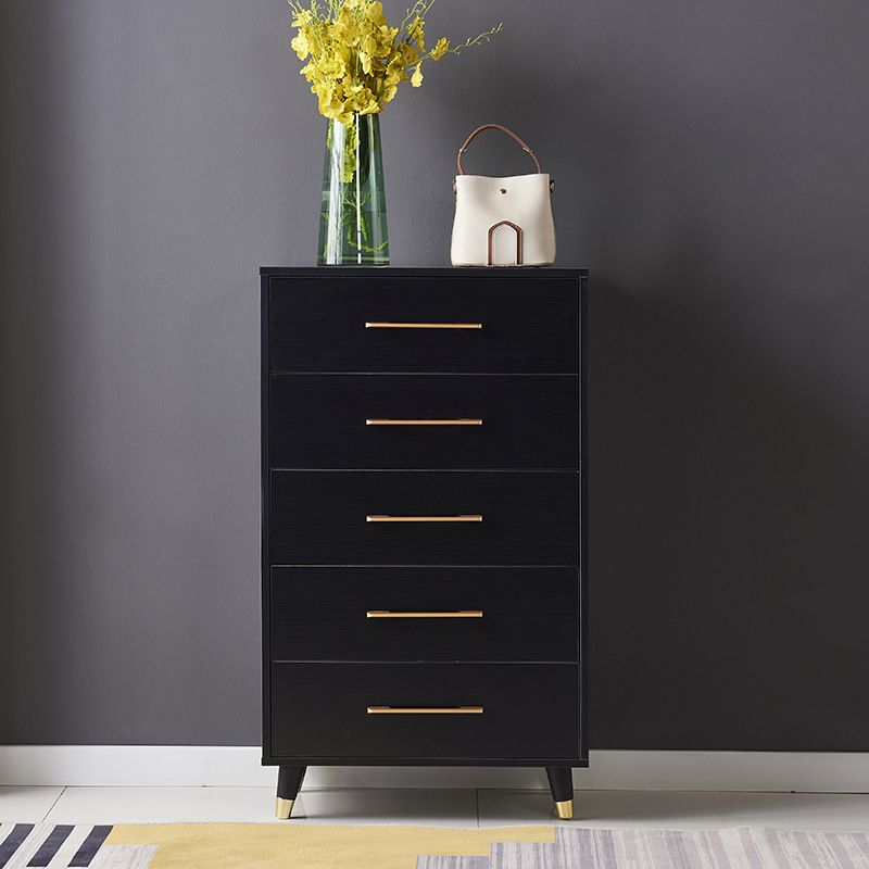 White / Black Storage Chest 16" W Vertical Lingerie Chest for Bedroom