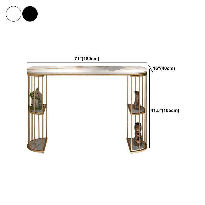 Glam Oval Indoor Counter Set 1/2/3 Pieces Double Pedestal Bar Pub Table Set
