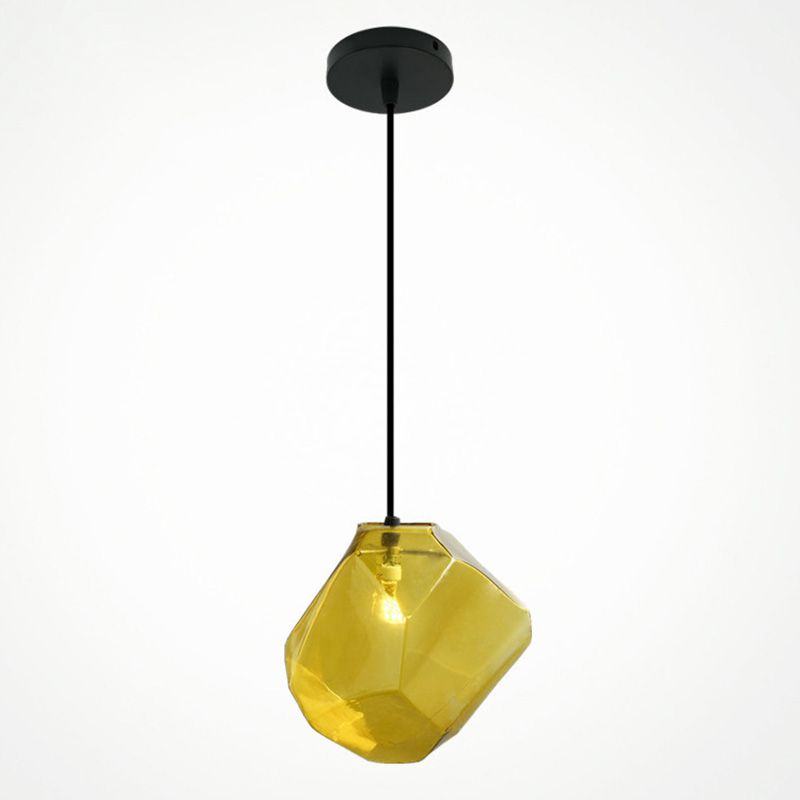 Verre en forme de pierre en option en option Lumière Lumière nordique Amélioration de l'éclairage de simplicité pour chambre à coucher