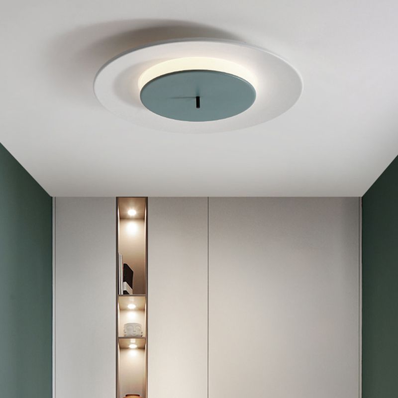 Cirkel Flush Light Fixtures Nordic Acrylic Ceiling Light Fixture voor Slaapkamer