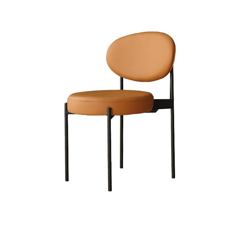 Industrial Metal Dining Room Chair Open Back Dining Side Chair