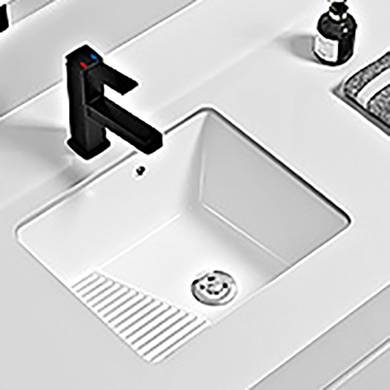 Modern Vessel Lavatory Sink Porcelain with Faucet Bathroom Sink
