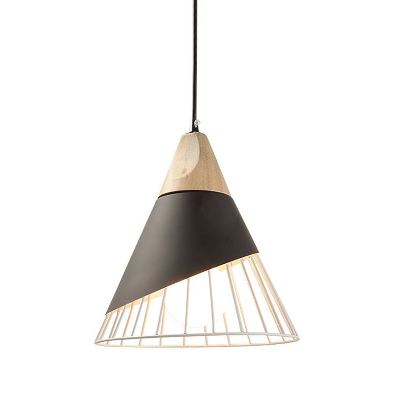 1-licht draadkooi hanglamp Noordelijke macarons stijl metalen woonkamer hangende lamp