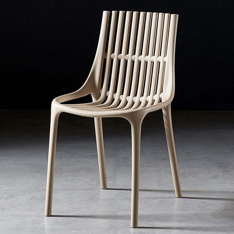 Modern Indoor-Outdoor Chair Plastic Stacking Outdoors Dining Chairs