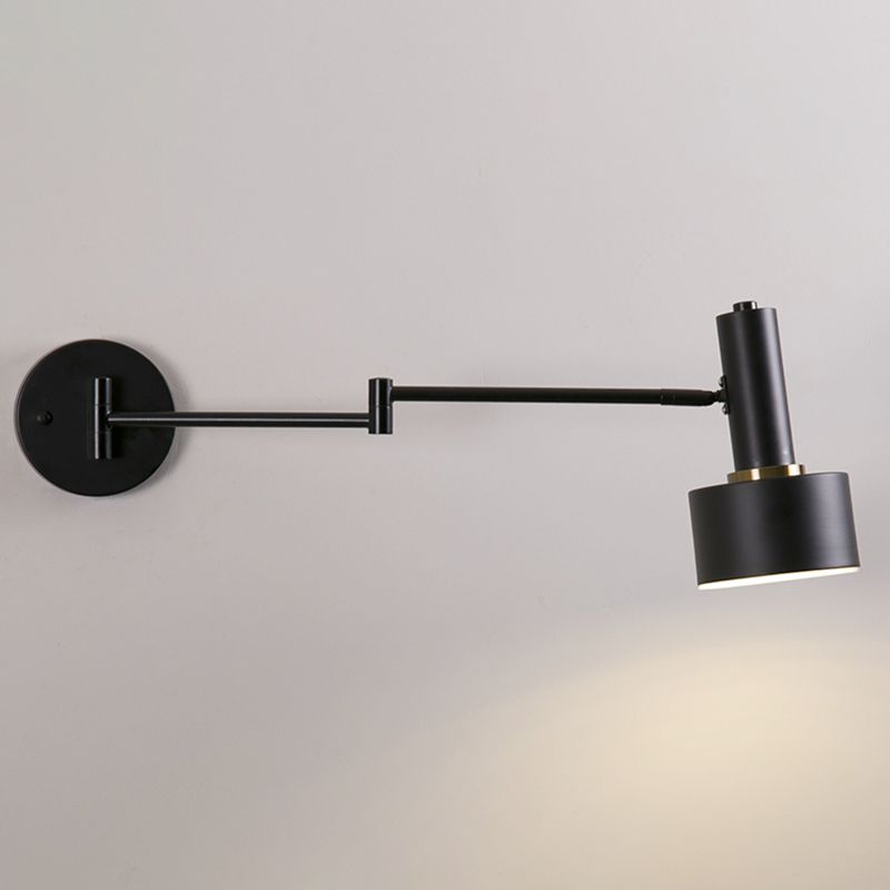 1 Licht geometrische Schattenwandbeleuchtung moderner Metallschwung Arm Leuchte