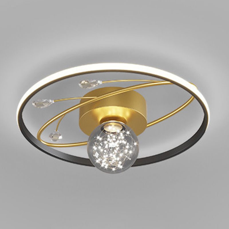 Multi-lights Multi-lights Flush mount moderno estilo de iluminación de techo de montaje en oro