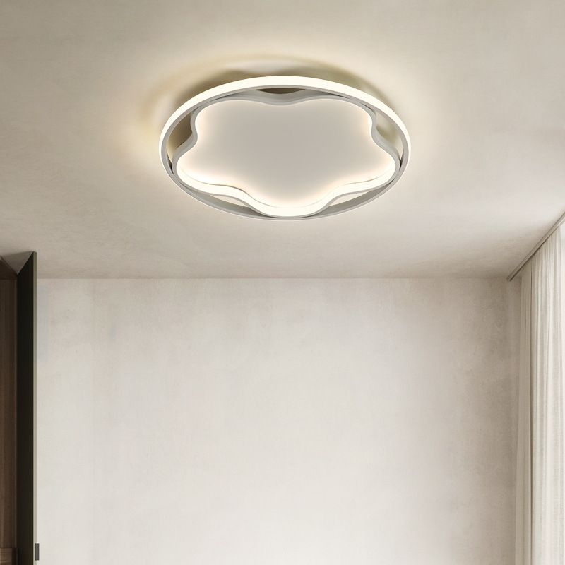 Flower Metal Close to Massimale Lighting Nordic LED White Massimale Light