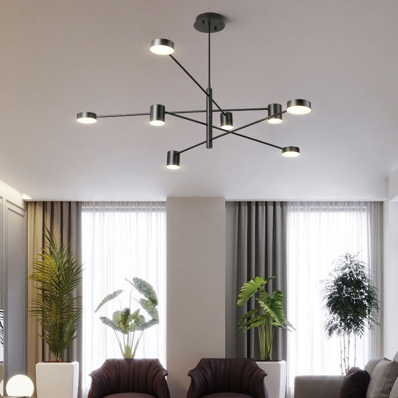 Lampada a sospensione ombreggiata in metallo Stile SEMPLICITÀ LA LADAGGIO PENDANTE LAMO IN NERO