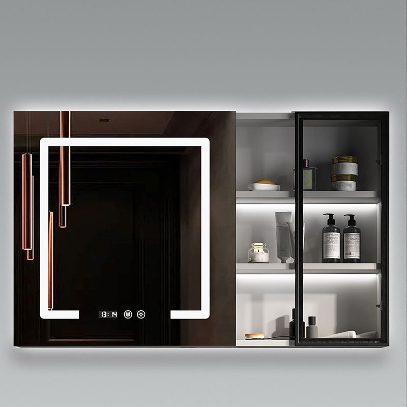 Luxurious Bathroom Vanity Wall-Mounted Sink Floor Cabinet in Black