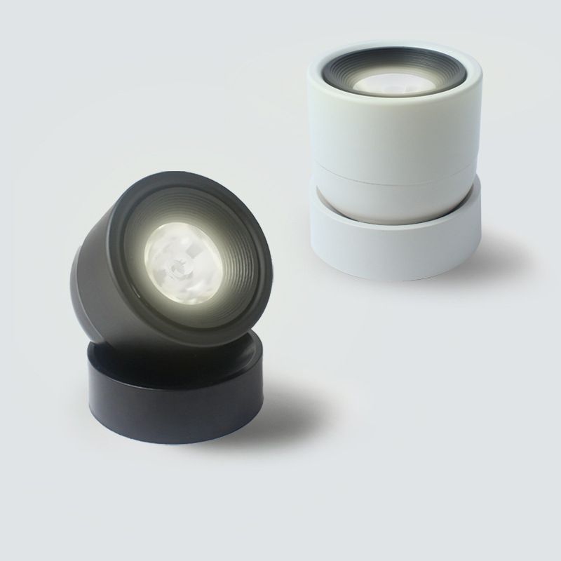 Draaibare mini-downlight Nordic metalen woonkamer LED-inbouwplafondlamp