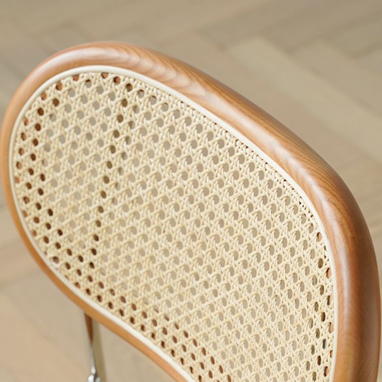 Industrial Dining Chair Leather Metal Base Dining Chair for Home