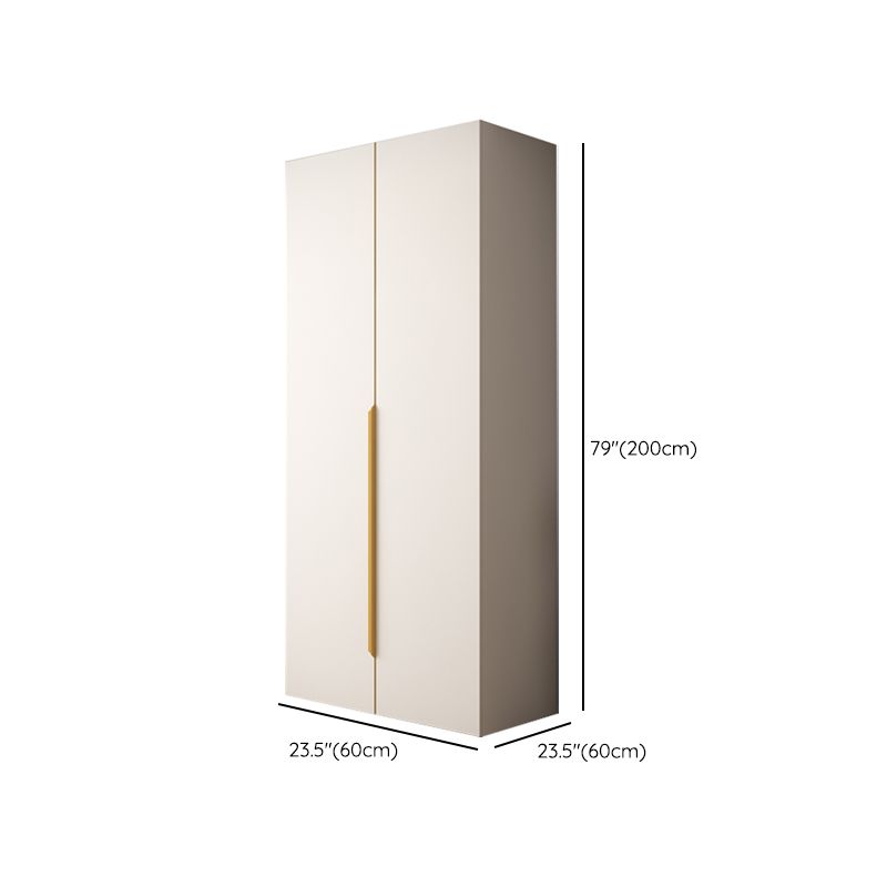White Colour Wardrobe Contemporary Wooden Wardrobe Closet with Drawer