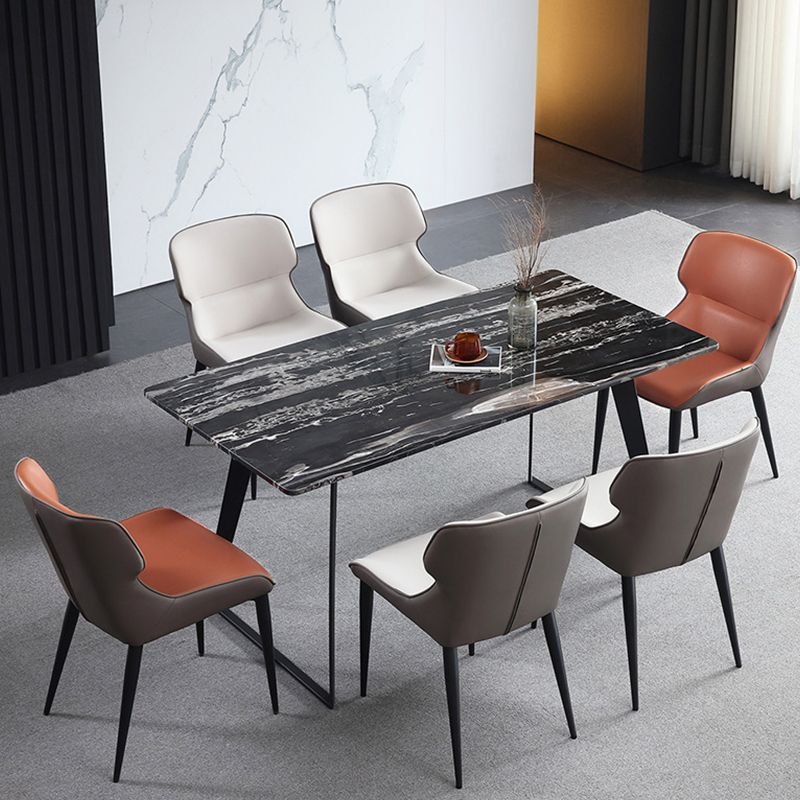 Modern Style Faux Leather Chairs Wingback Arm Chair for Home Use