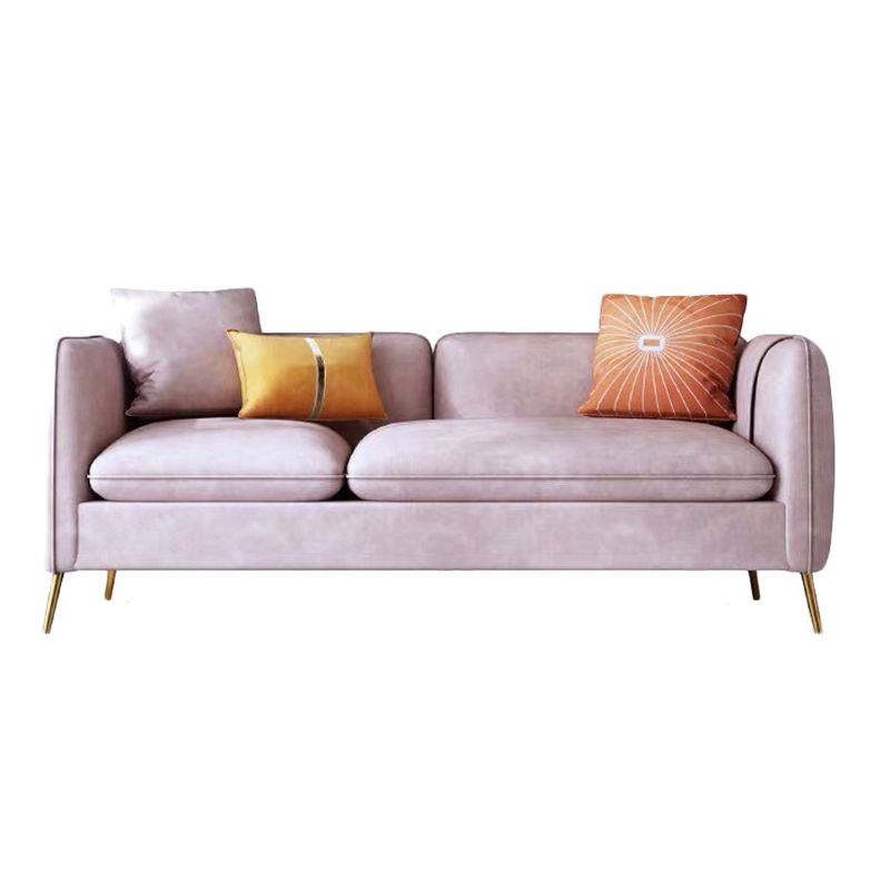 Contemporary 28.3" H Faux Leather Tuxedo Arm Sofa For Living Room