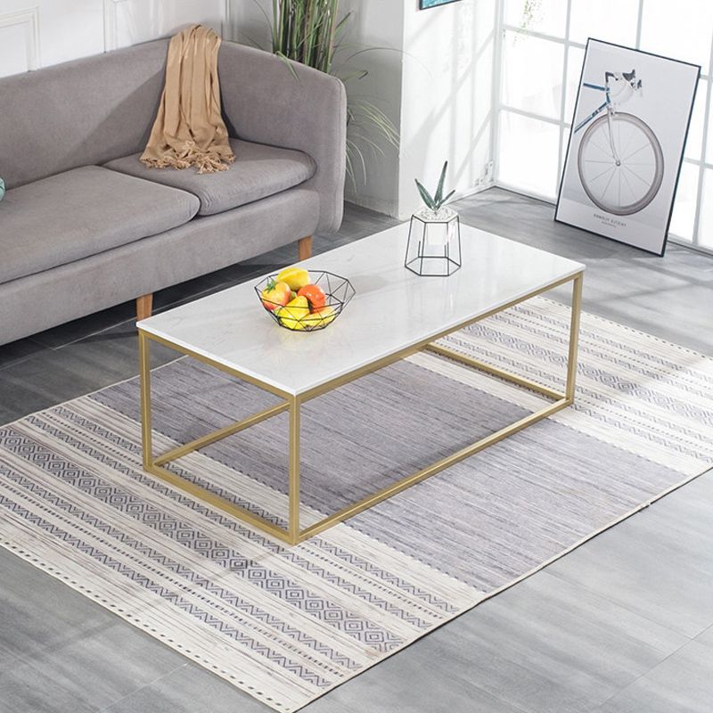 Glam Rectangular Coffee Table Frame 1 Coffee Table for Living Room