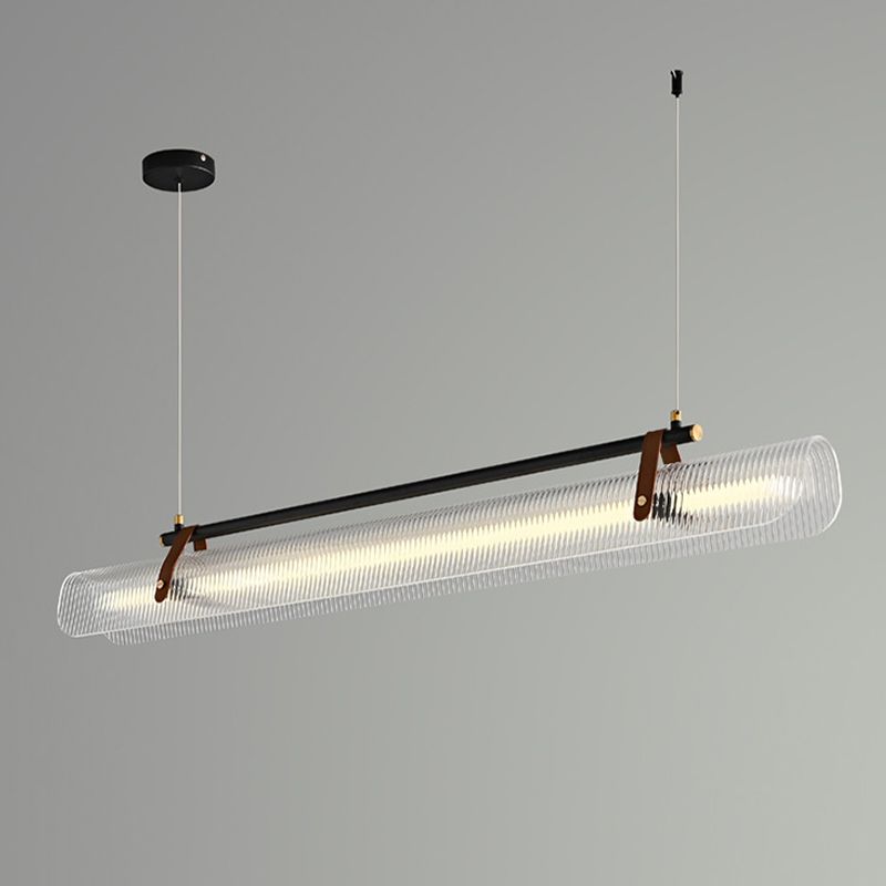 Single Golden/Black Modernism Island Lighting Unique LED Ceiling Light for Kitchen