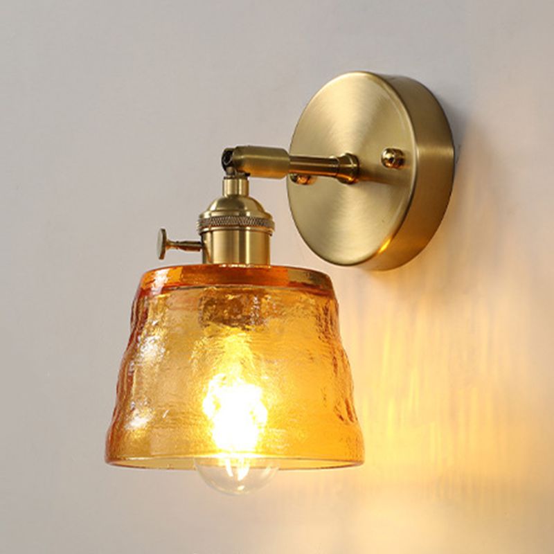 Glass Geometric Wall Sconce Lighting Industrial Style 1 Light Wall Lamps