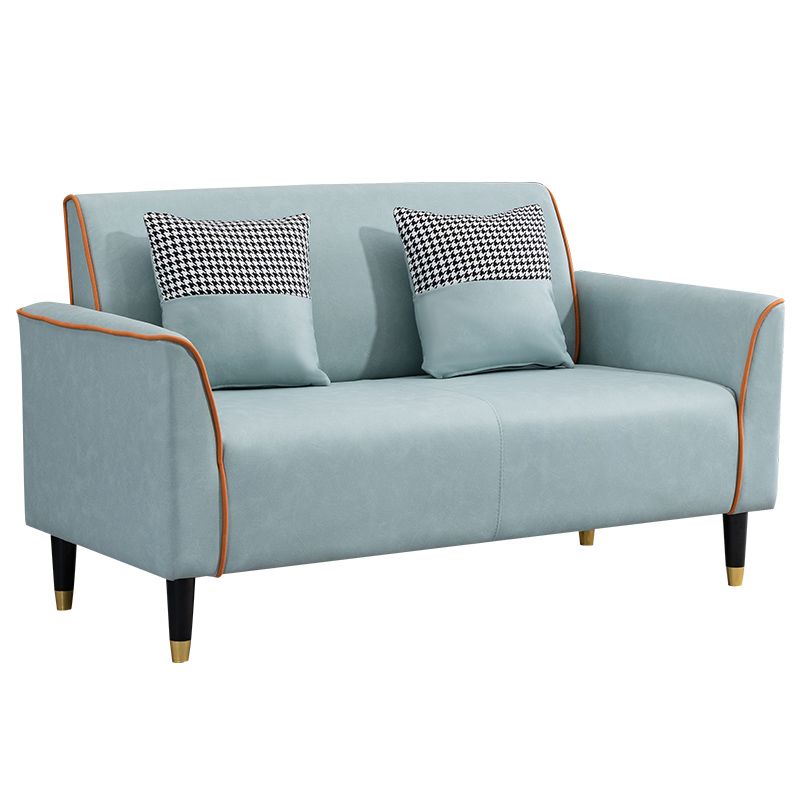 Pillows Included Standard Sofa Stain Resistant Settee with Leg
