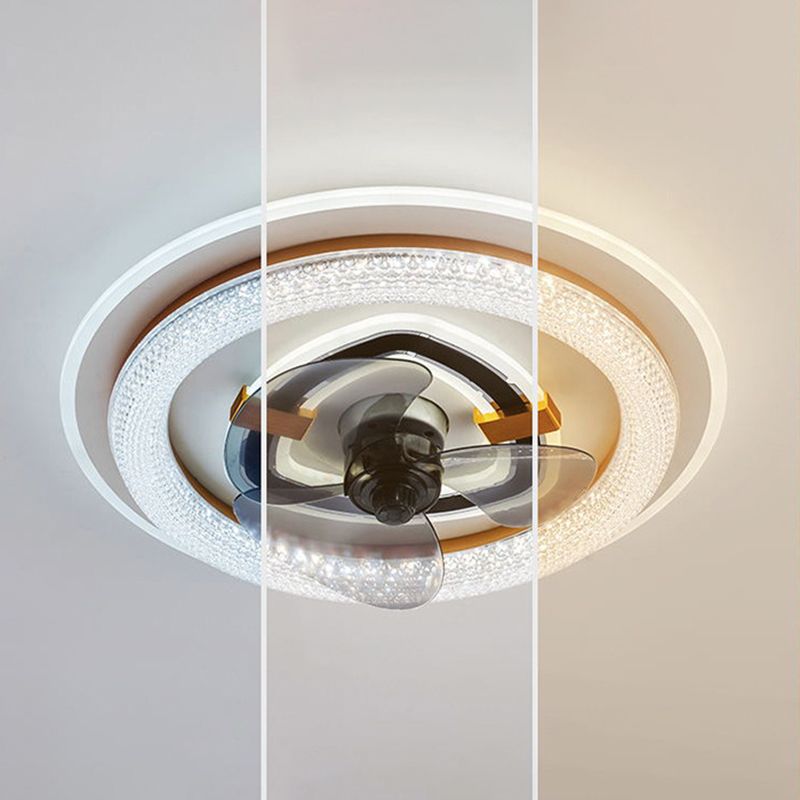 Weißer runde LED -LED -Leuchten nordische Acryl -Halbblöcke Deckenlampe für Esszimmer