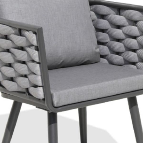 1/5/7 Pieces Modern Metal Dining Set Stone Dining Table Set for Outdoor