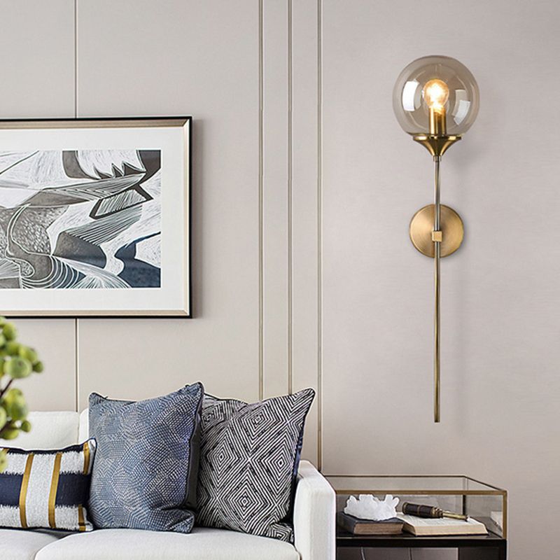 1 luminaire luminaire mural en verre lumineux moderne lumières suspendues murales mondiales pour chambre à coucher