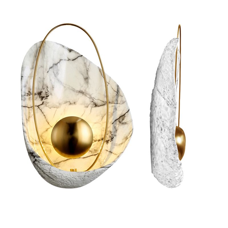 Conchoidal SCONCE LICTE FICTURE Moderne Creative Style Resin 1 Light Sconces