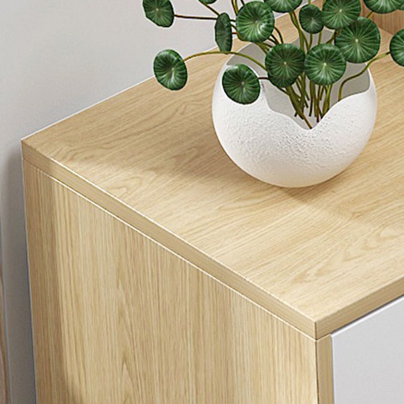 Contemporary Wooden Rectangle Accent Chest with Drawers Chest