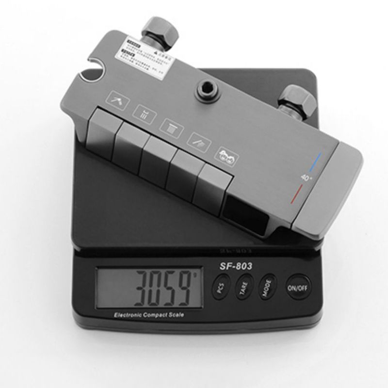 Contemporary Shower System Dual Shower Head Slide Bar Thermostatic Wall Mounted Shower Set