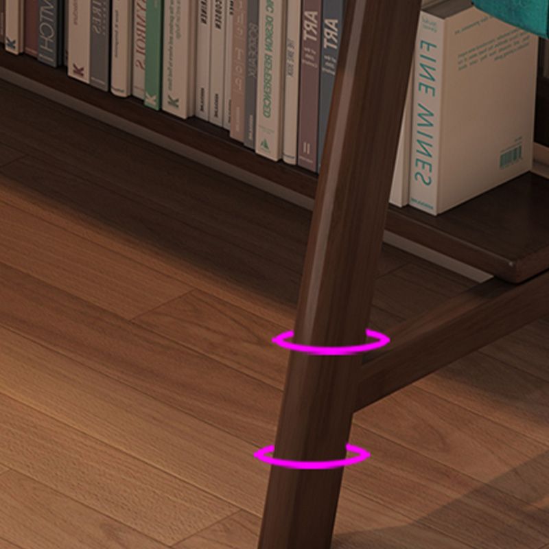 Solid Wood Kids Desk Writing Desk with 2 Drawers and 3 Shelves Set Bedroom