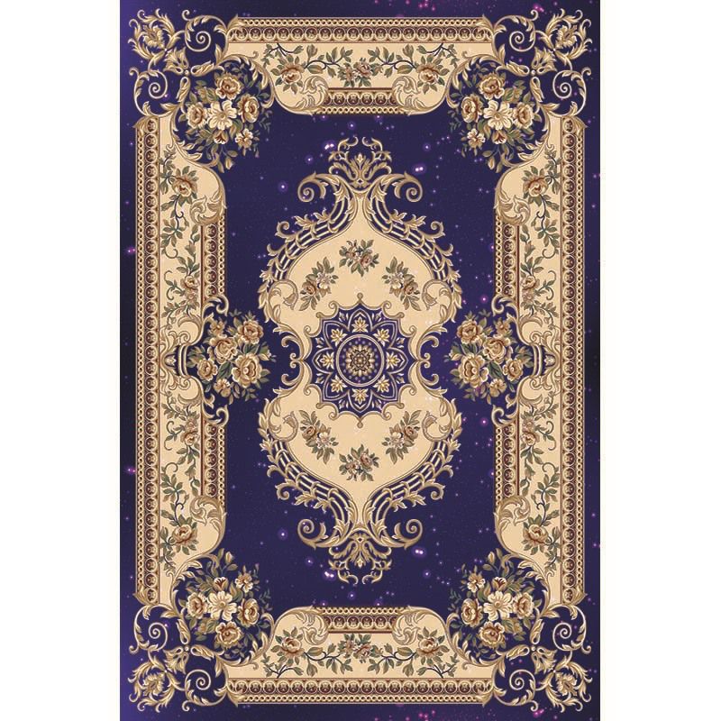 Synthétique multicolore Synthétique Synthétique Géométrique Tapis Not Slip Backing Facile Care Rapis pour salon