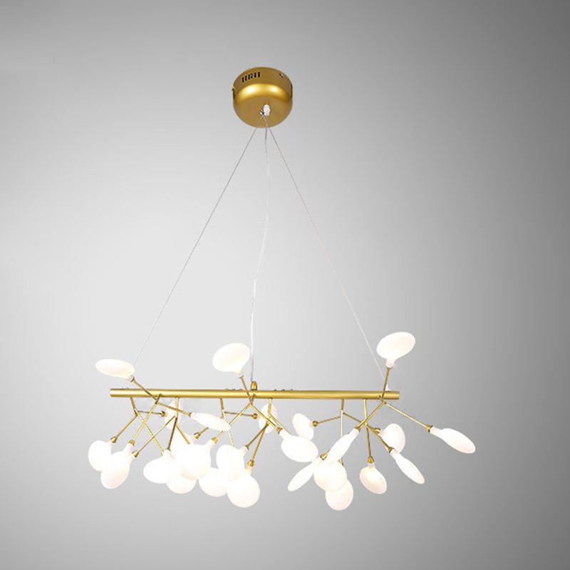 Bladvormige acryl eiland verlichting moderne stijl led hangende lichtarmatuur voor eetkamer