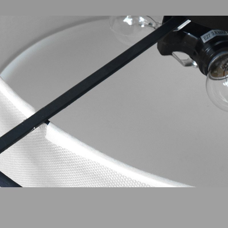 Luminaire encastré carré plafonnier encastré traditionnel en tissu beige