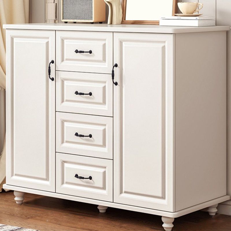 Mid-Century Modern Accent Cabinet Square Storage Cabinet with Drawer