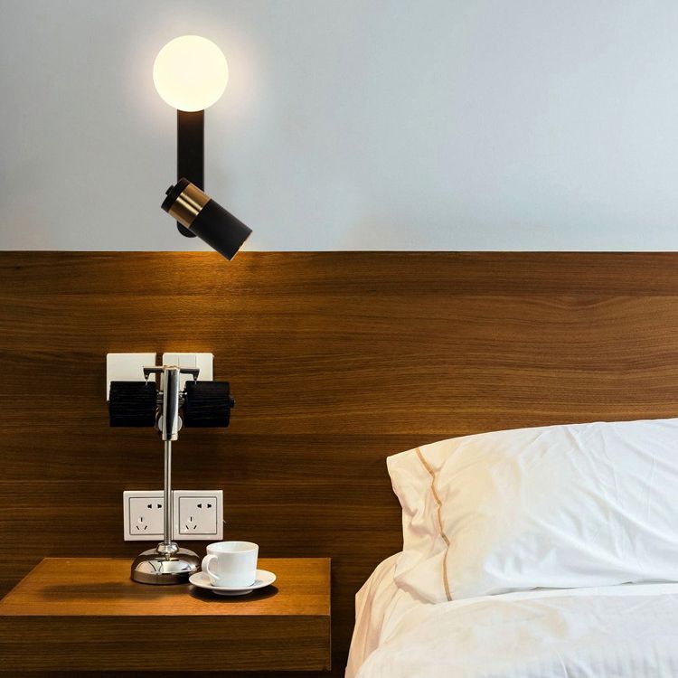 Minimalismus Rotatierbares Leuchtenleuchte zeitgenössische Wandleuchte für Schlafzimmer