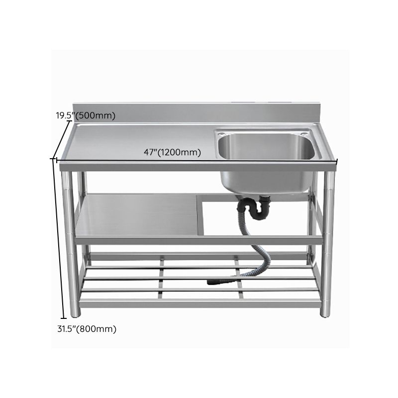 Modern Style Kitchen Sink All-in-one Stainless Steel Kitchen Sink with Drain Assembly