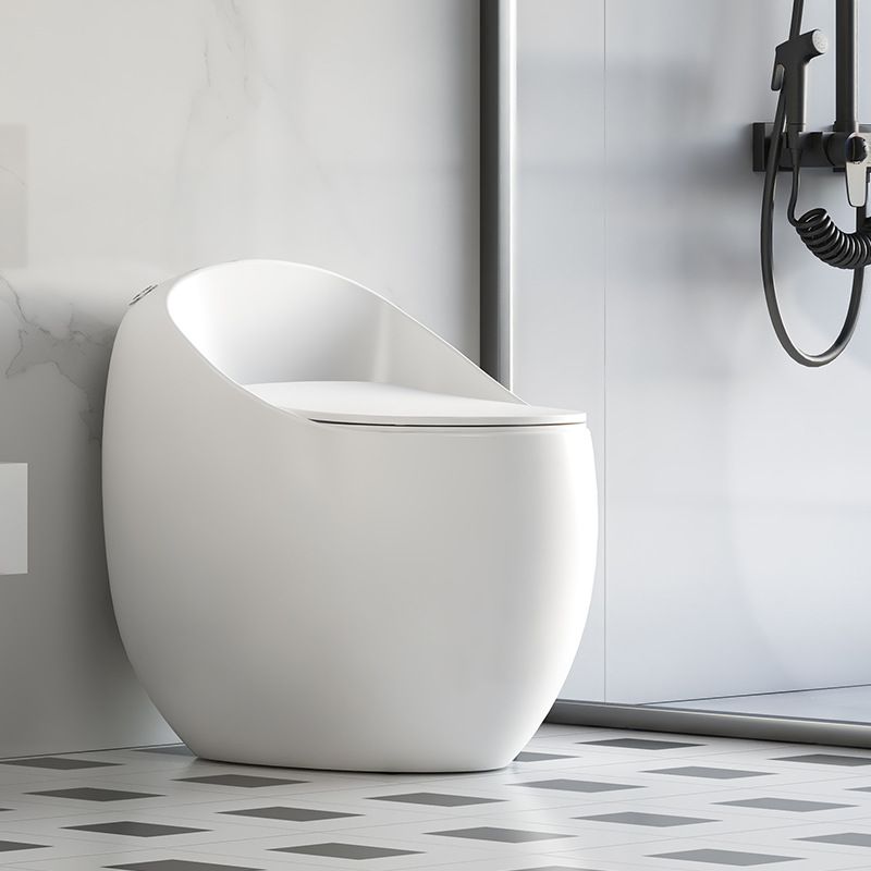Modern Seat Included One Piece Toilet Round Floor Mounted Toilet Bowl for Washroom