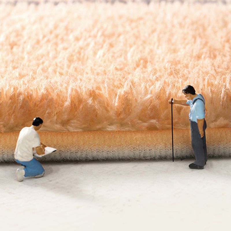 Black Nordic Rug Polyester Circle Indoor Rug Non-Slip Backing Rug for Living Room