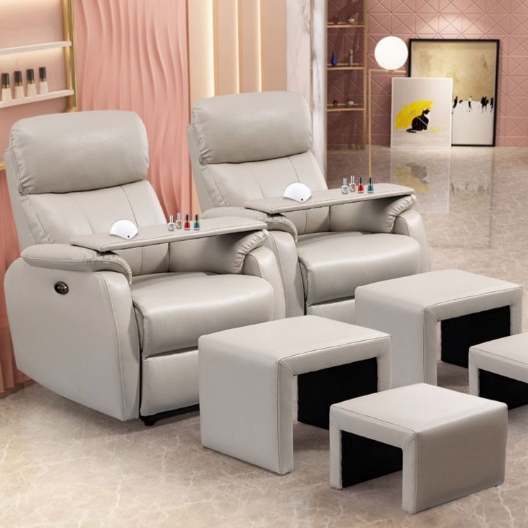 Contemporary Leather Recliner 32.7" Wide Standard Recliner with Footrest