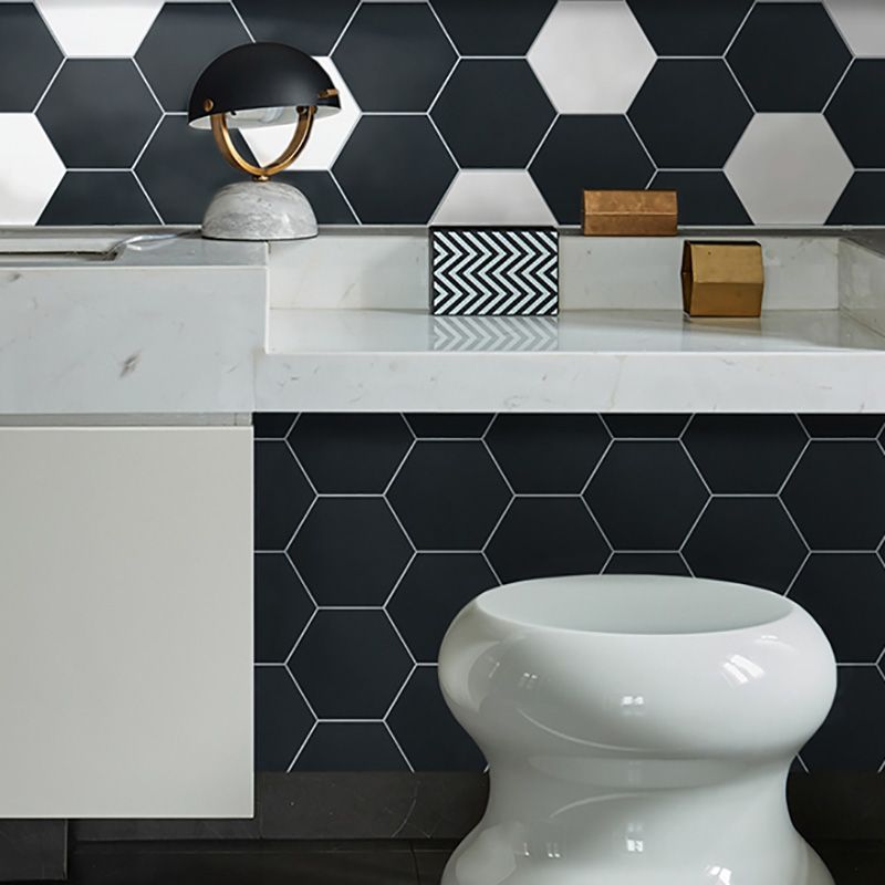 Hexagonal Peel and Stick Tiles Modern Peel and Stick Backsplash 20 Pack for Bathroom