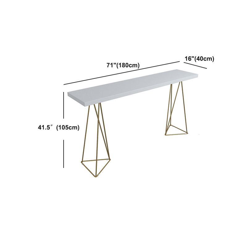 Pine Wood Top Bar Counter Traditional Luxury Rectangle Bar Counter with Sled Base